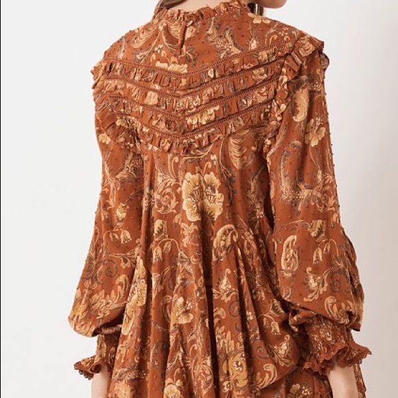 🌿 Aurora Blouse in Burnt Ember - Picture 3 of 5